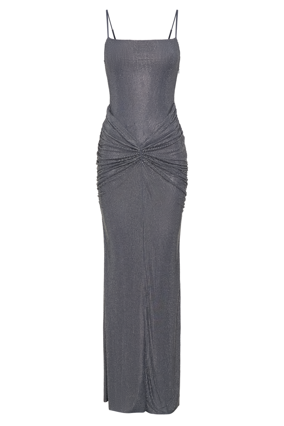 ROSETE LUXE ELEGANT DIAMANTE MAXI DRESS-RED