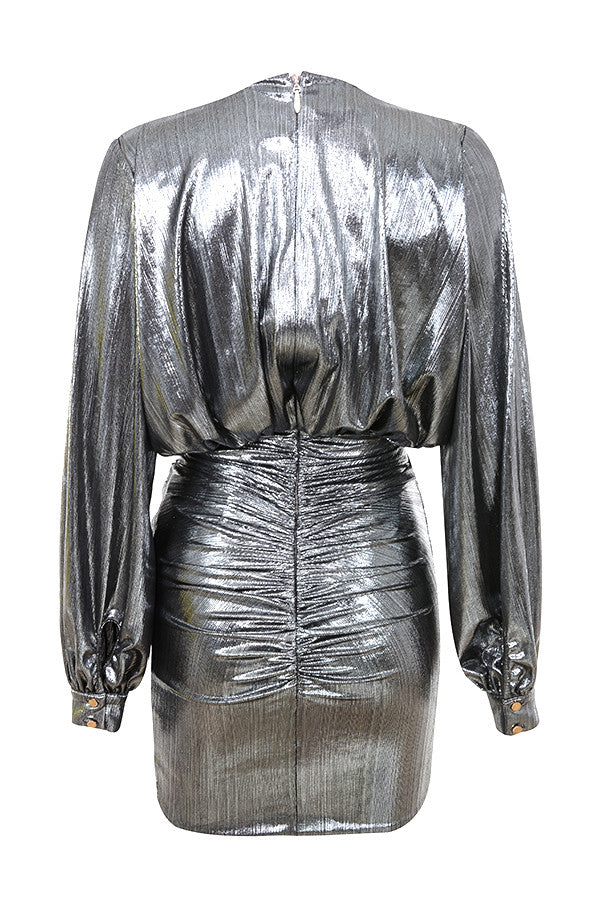Sayua Cocktail Party Metallic Dress