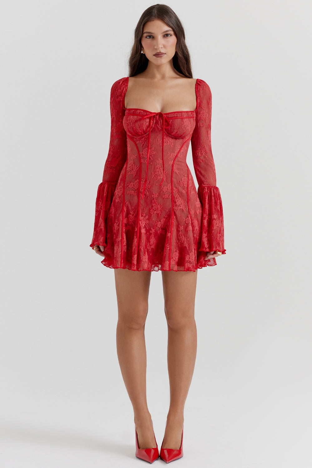 Alyia Chic Lace Corset Dress