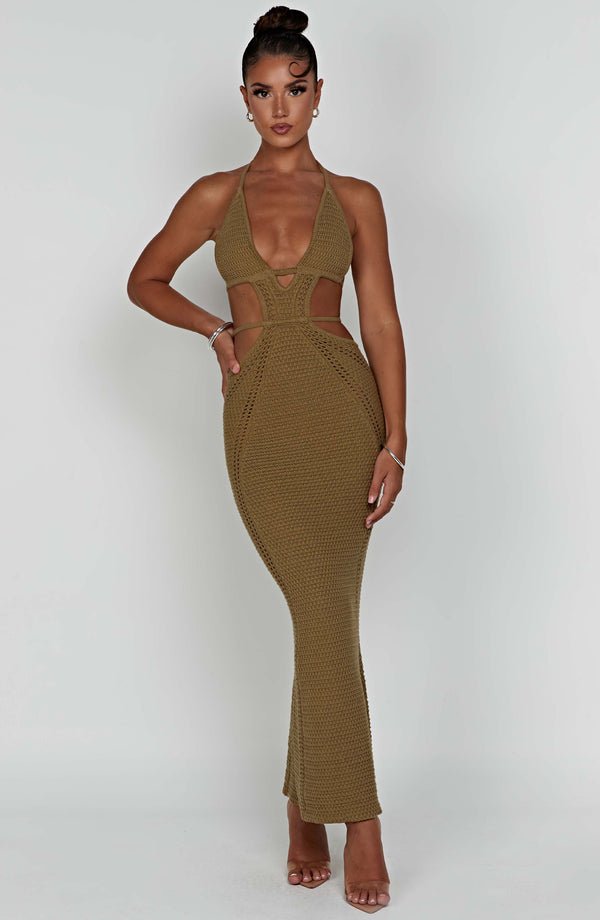 Selly Knitted Summer Cutout Dress