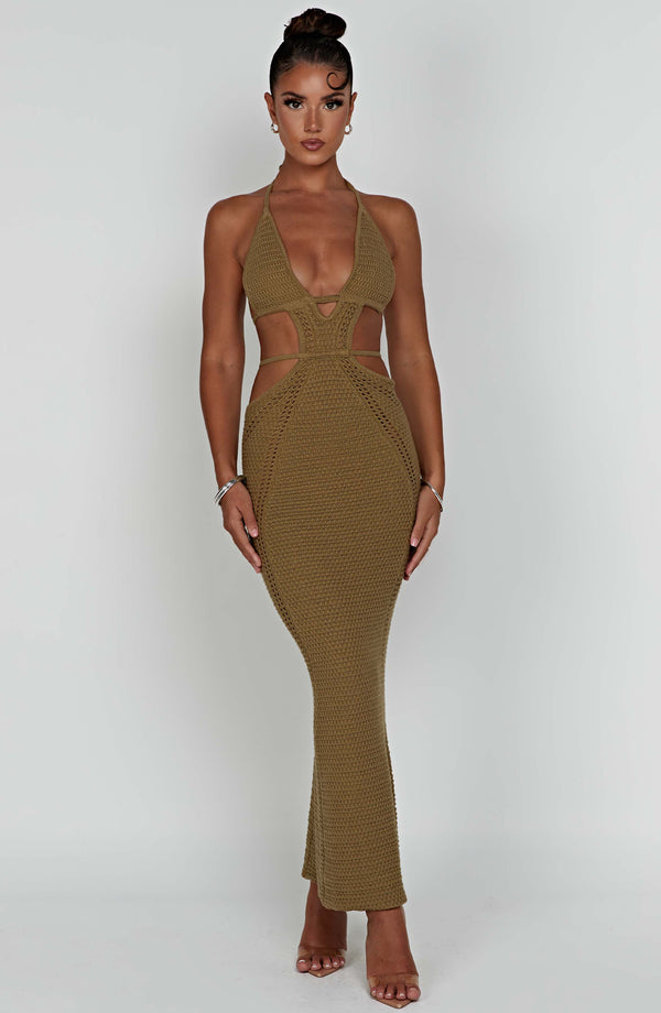 Selly Knitted Summer Cutout Dress