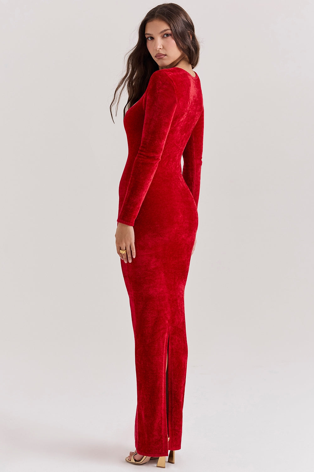 Angelic Red Maxi Dress