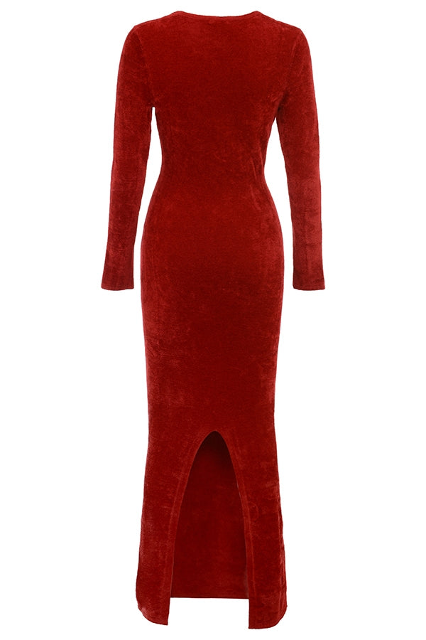 Angelic Red Maxi Dress