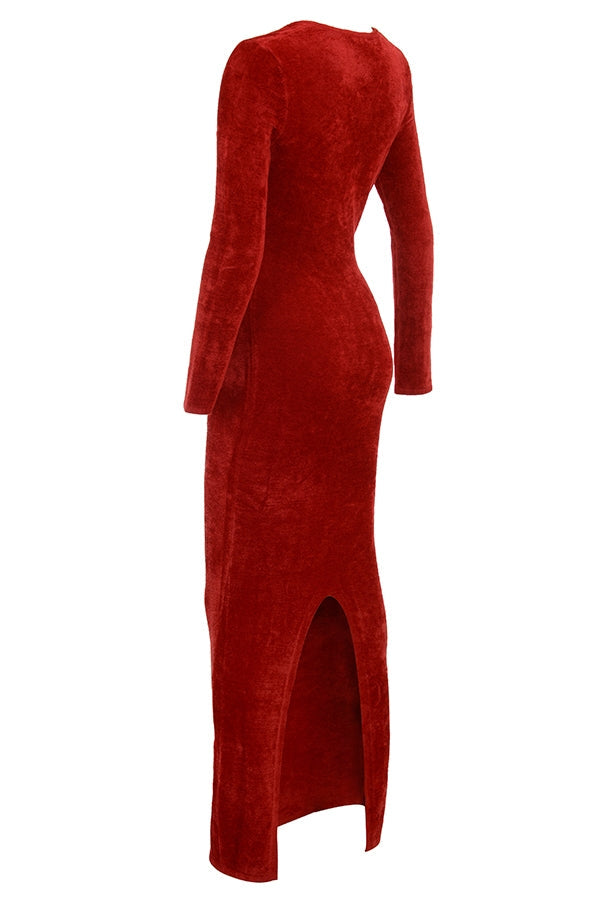 Angelic Red Maxi Dress