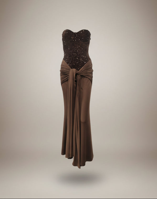 Lorena Sequin Tube Top Elegant Party Dress