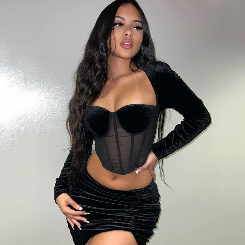 Corset Ruffled Party Dress