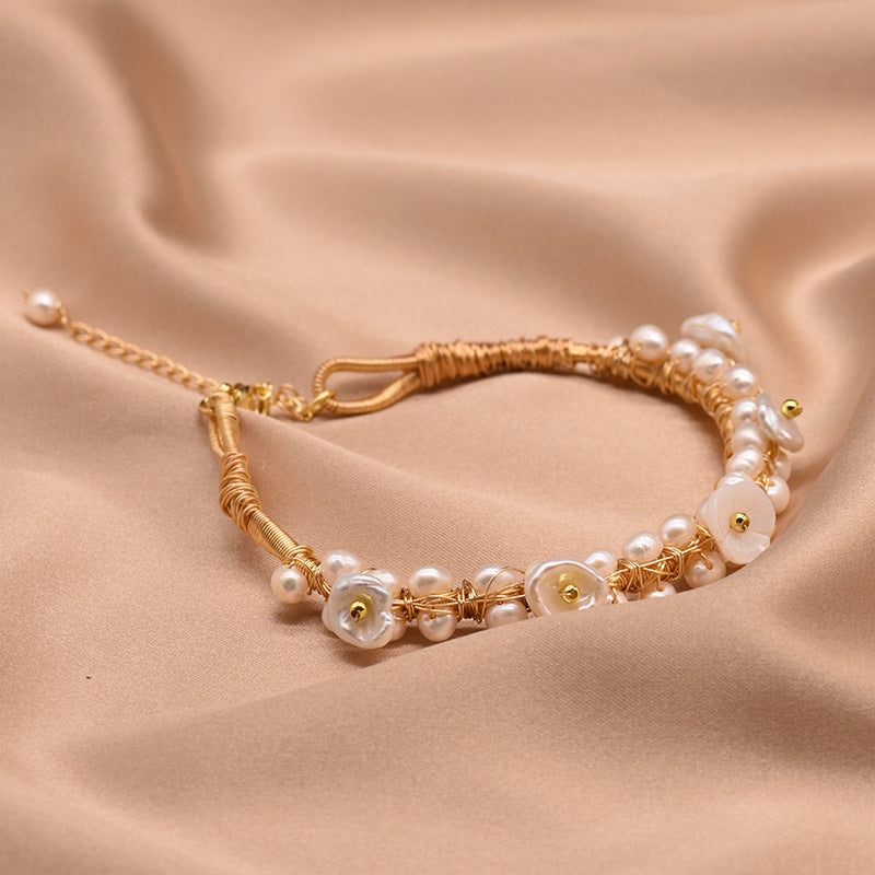 Pearl Adjustable Bracelet For Women