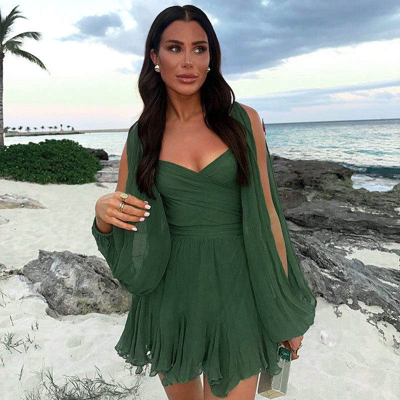 Allure Ruffle Mini Dress