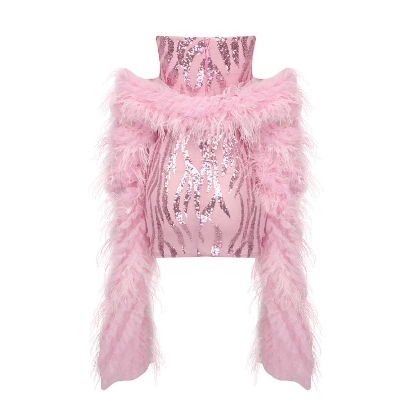 Allure Corset Rhinestone Sequined Embroidered Dress