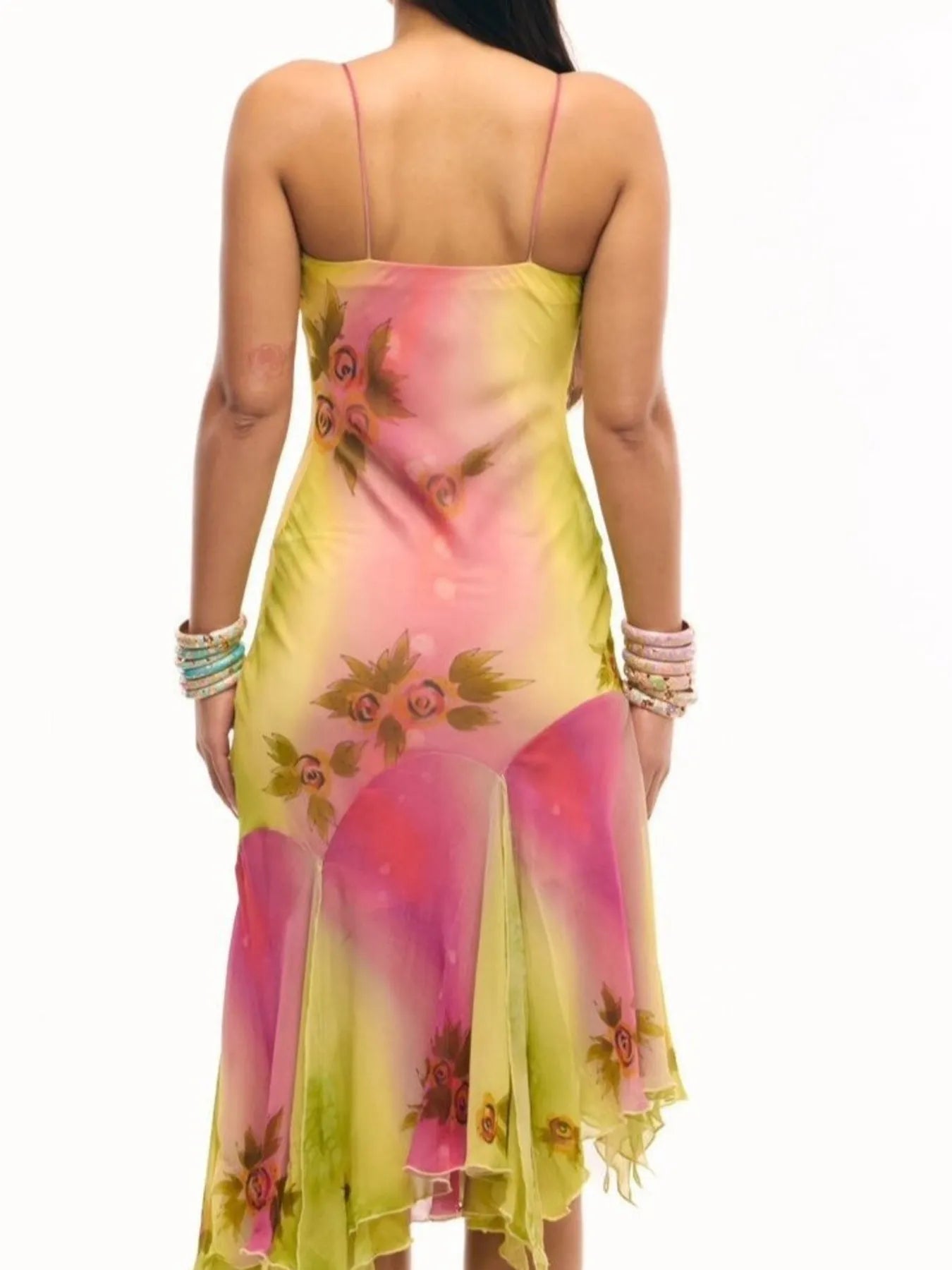 Sequin Asymmetrical Cami Dress