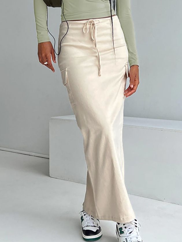 Tied High Waist Skirt