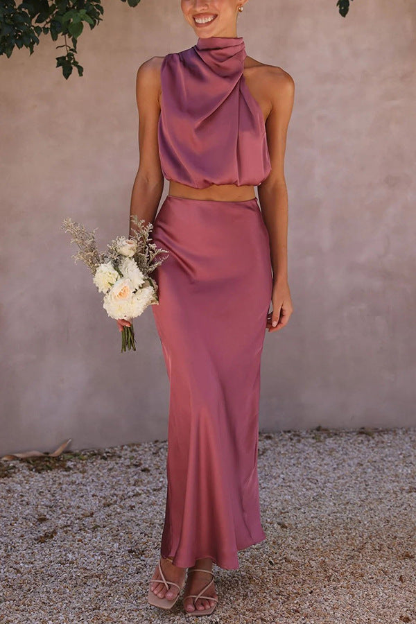 Cynthia - Satin Two-Piece Set