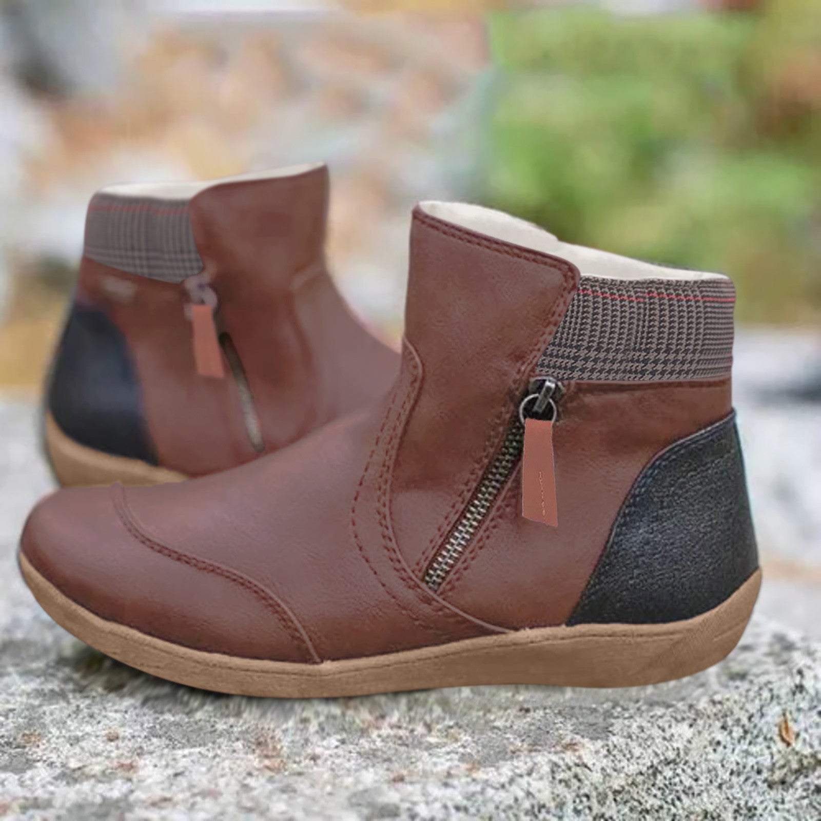 Laurie - Faux Fur Ankle Boots