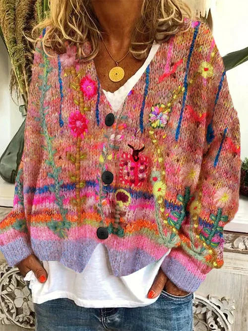Anna - Buttoned Knit Cardigan