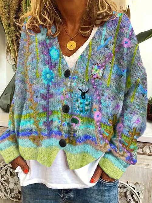 Anna - Buttoned Knit Cardigan