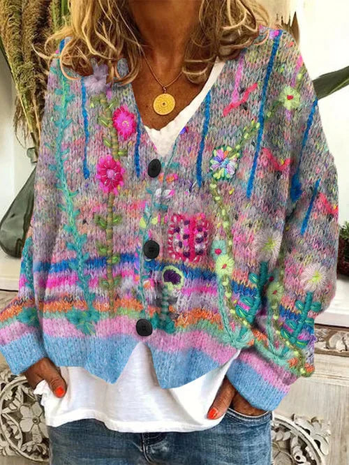 Anna - Buttoned Knit Cardigan