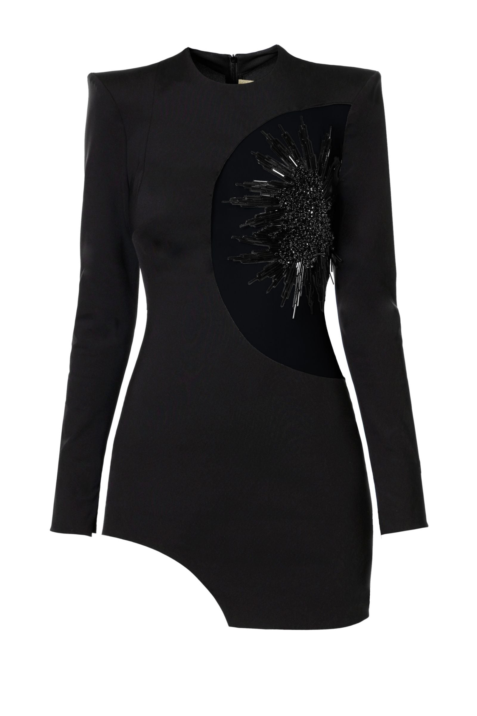 Asur Feather Mini Bandage Dress