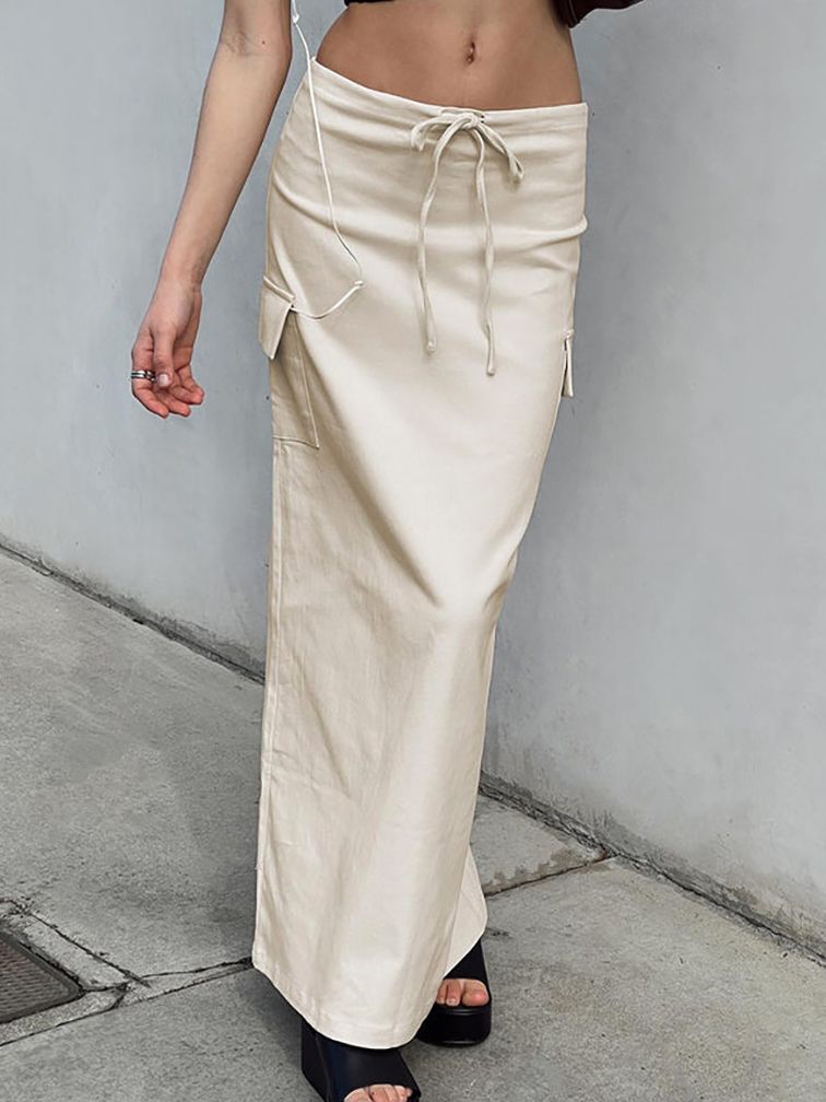 Tied High Waist Skirt