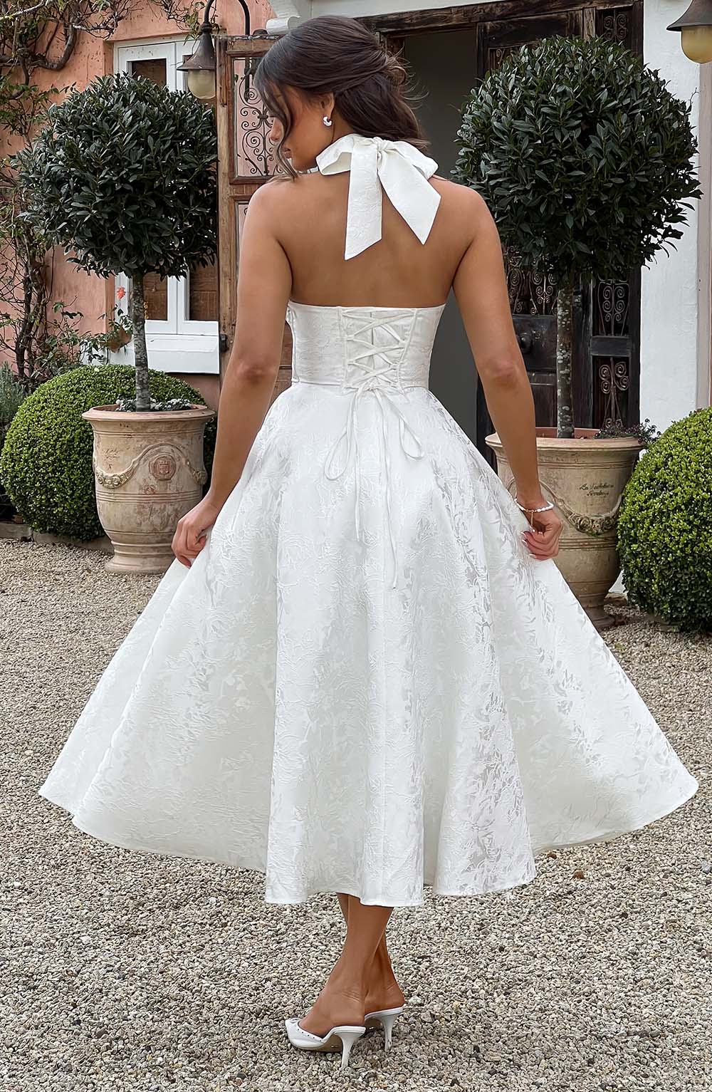 Chic Elegant V-Style Midi Dress