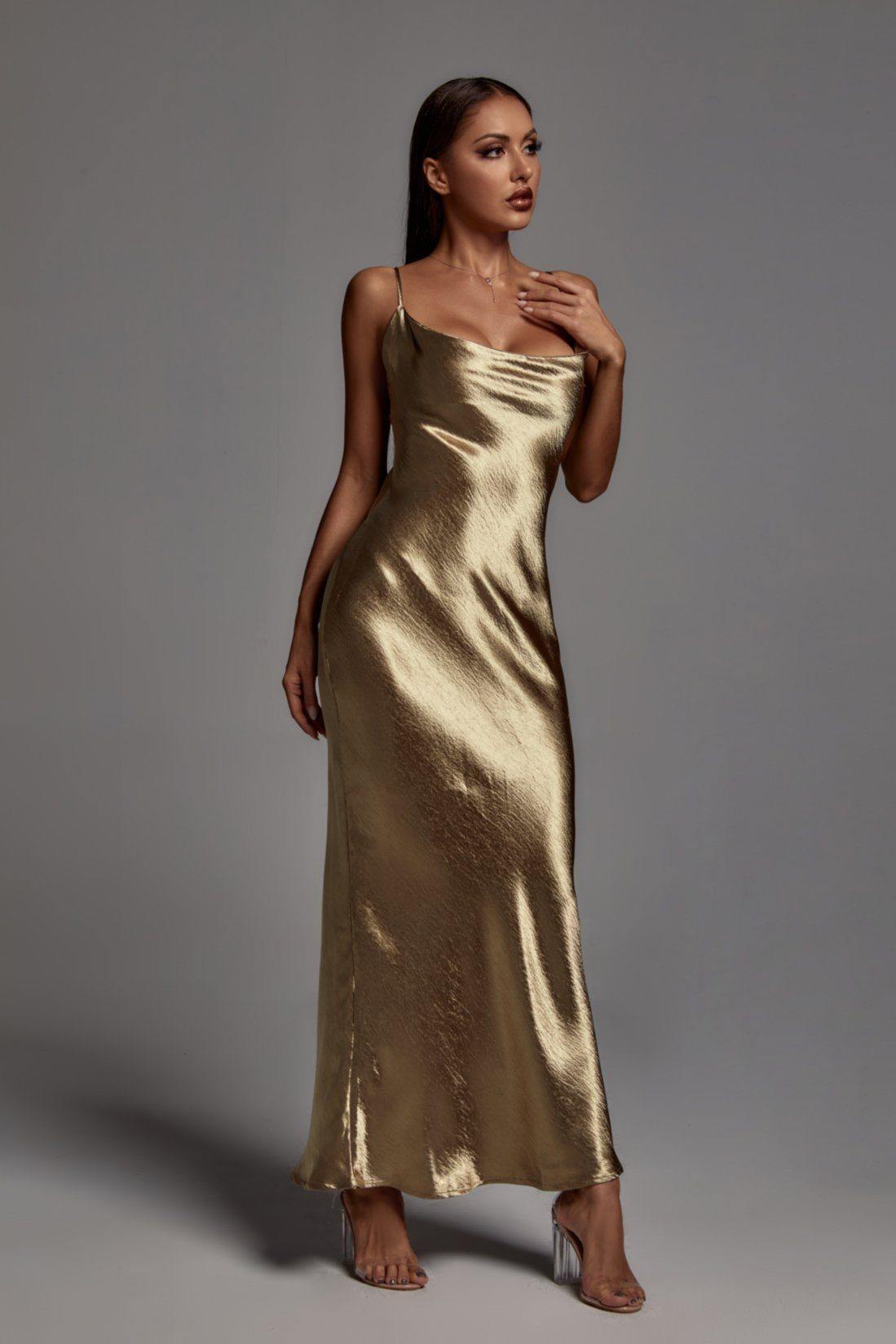 Chic Elegant Satin Diva Dress