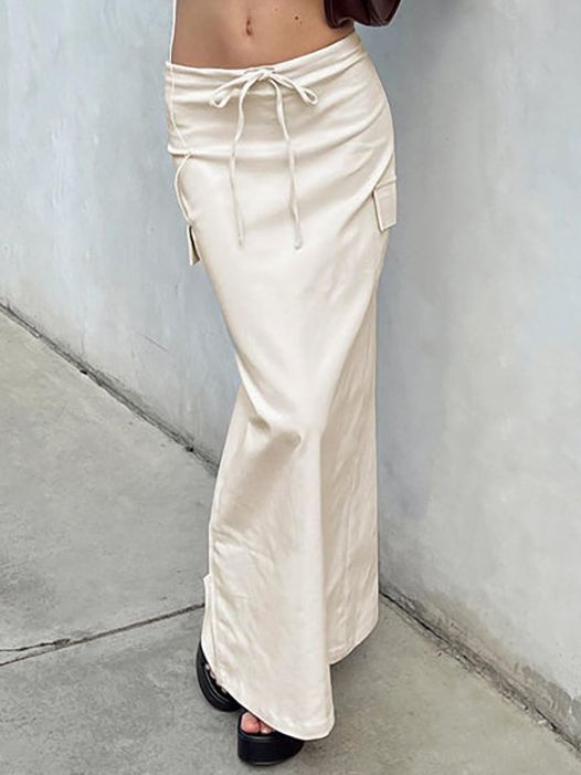 Tied High Waist Skirt