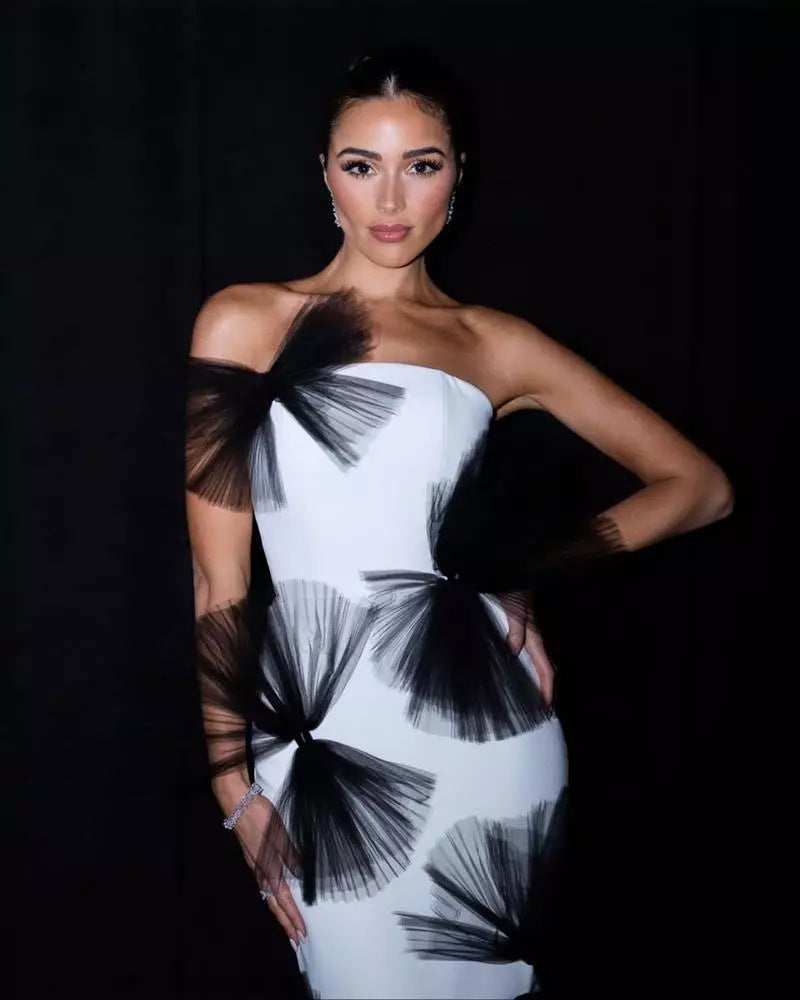 Charming Signature Celeb Dress-White