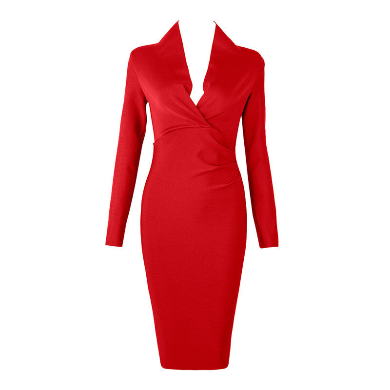 Meyamo Full Sleeve Elite Bandage Dress