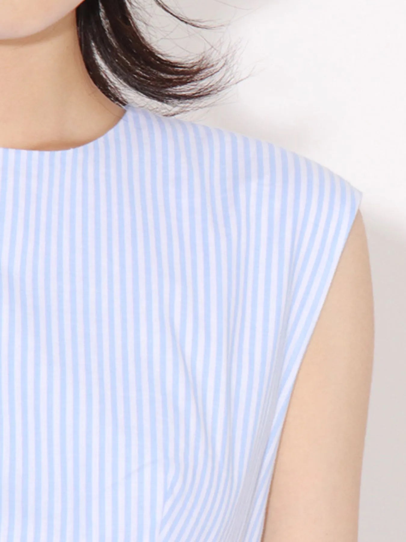 Backless Sleeveless Striped Mini Dress