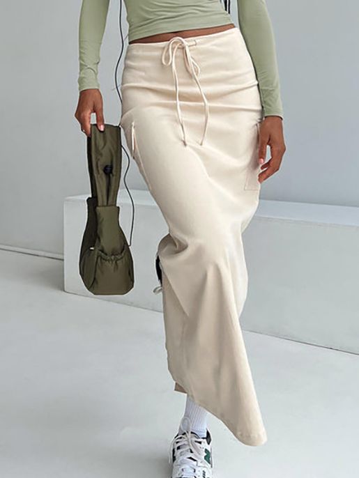 Tied High Waist Skirt