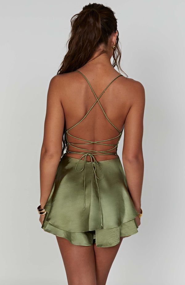Halter Satin Backless Elegant Short Dress