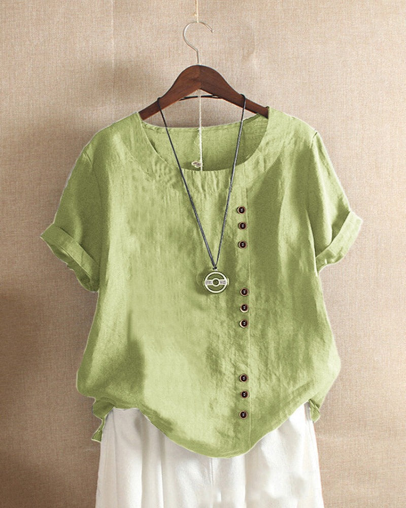 Debra - Button Detail Blouse
