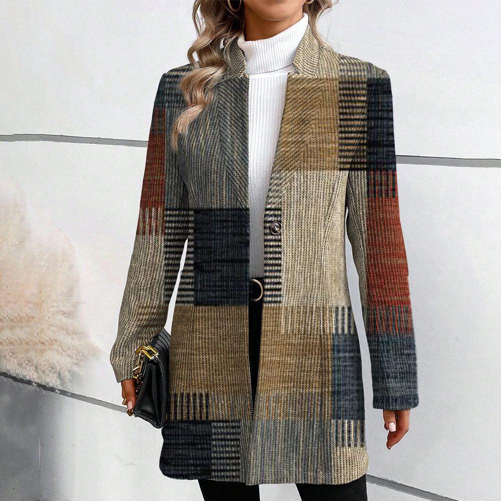 Hazel - Checked Women’s Blazer
