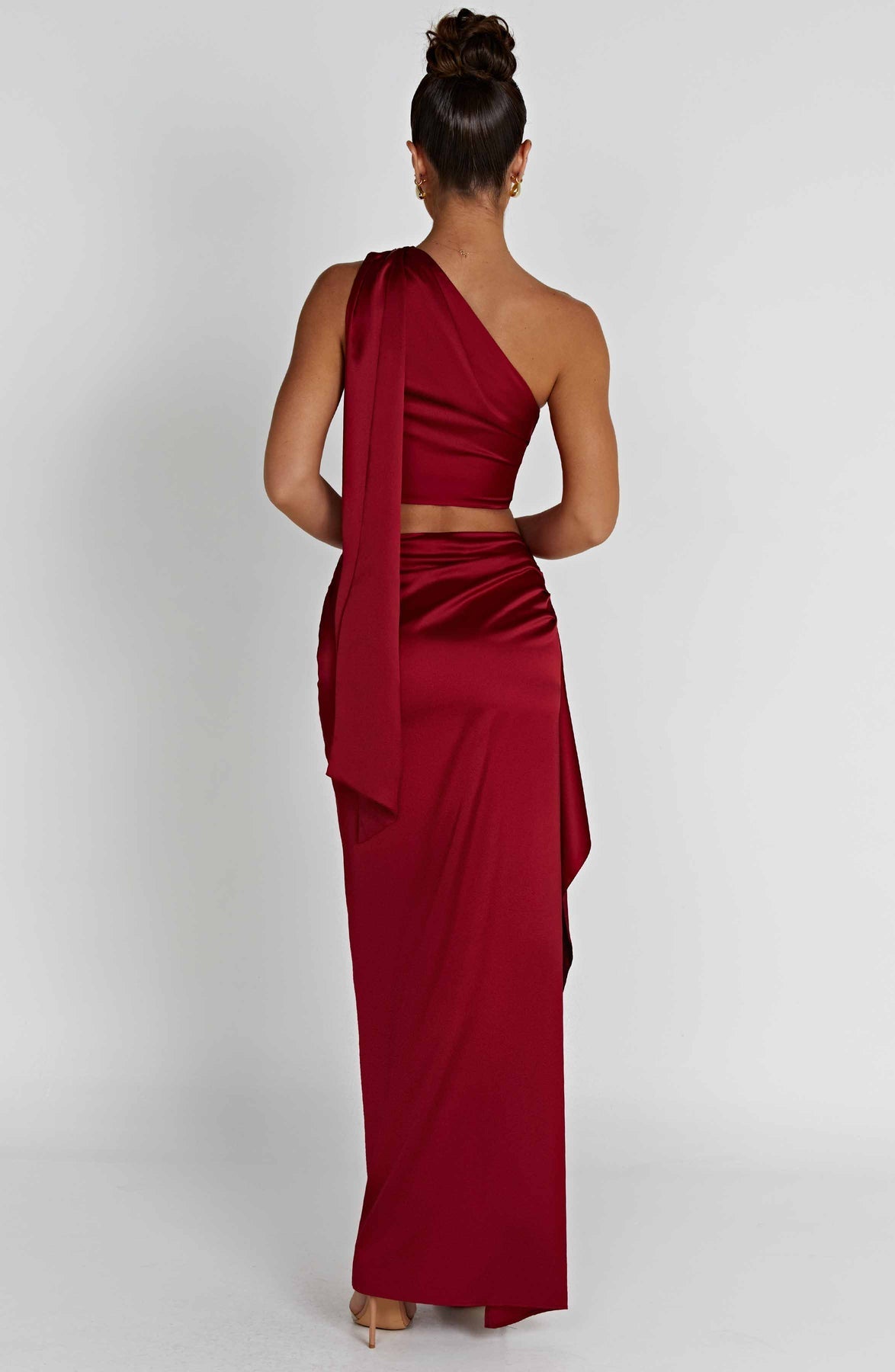 Payela Split Maxi Satin Dress
