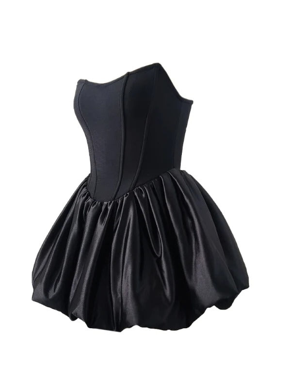 Elegant High-End Pettiskirt Flair Pumpkin Puff Dress