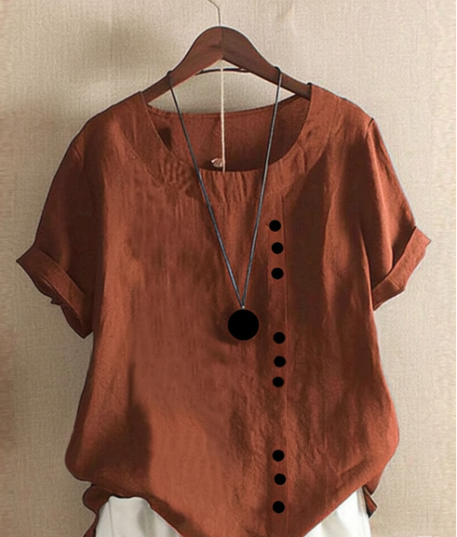 Debra - Button Detail Blouse