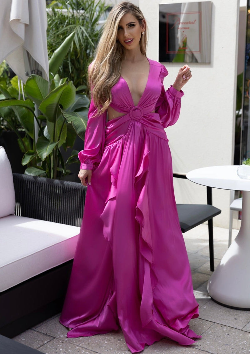 Selly V-Neck Summer Cutout Wedding Dress