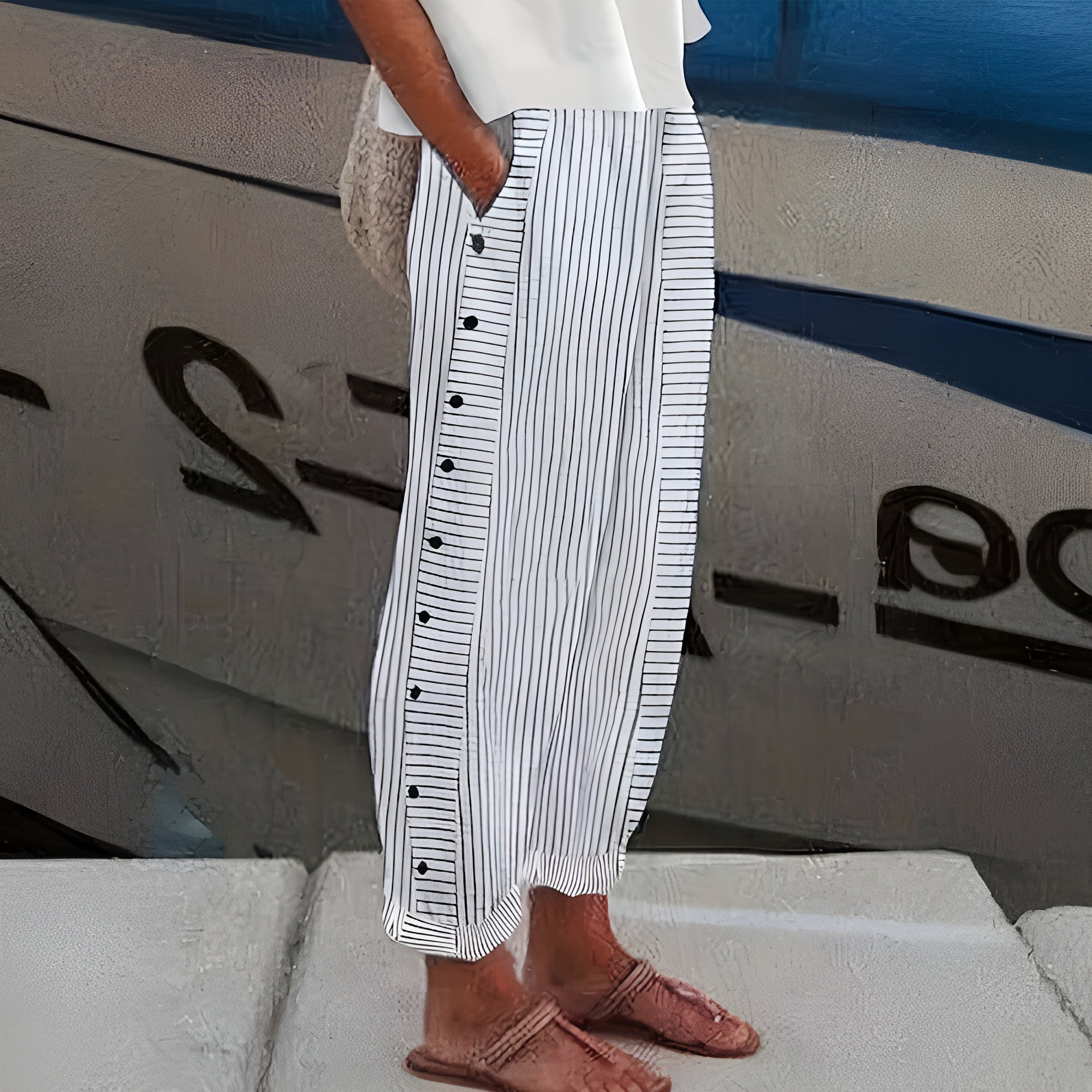 Lillian - Linen Blend Pants