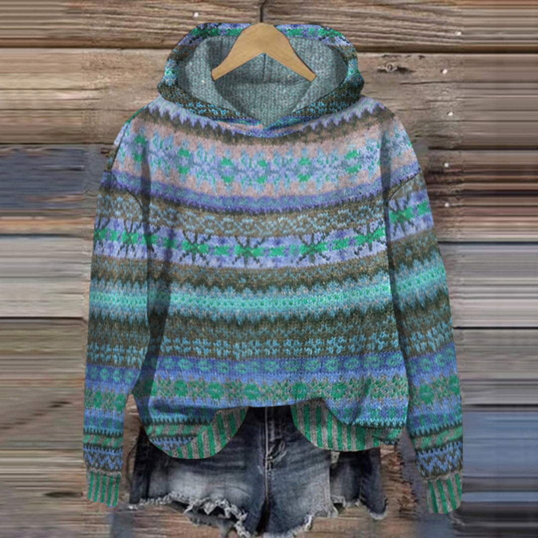 Judy - Knit Pullover Hoodie