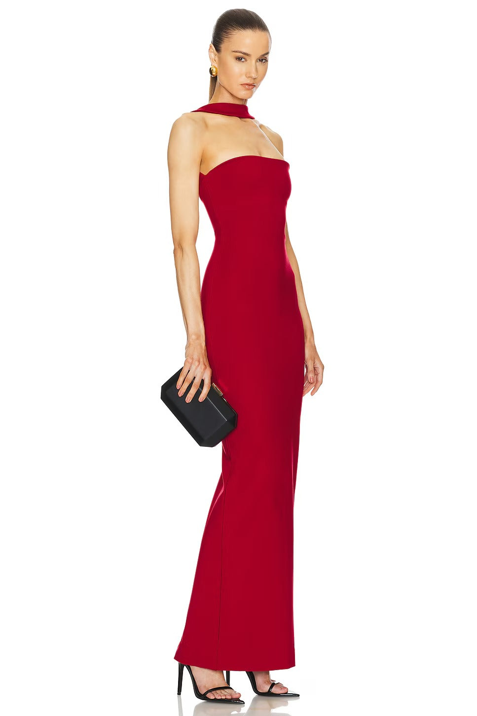 Allure Halter Backless Maxi Dress