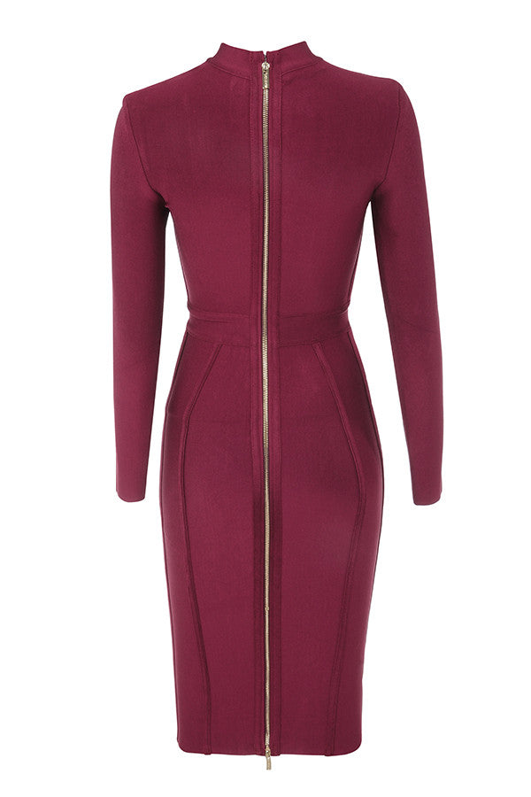 Elegantly Made Winy Bandage Full sleeve Dress