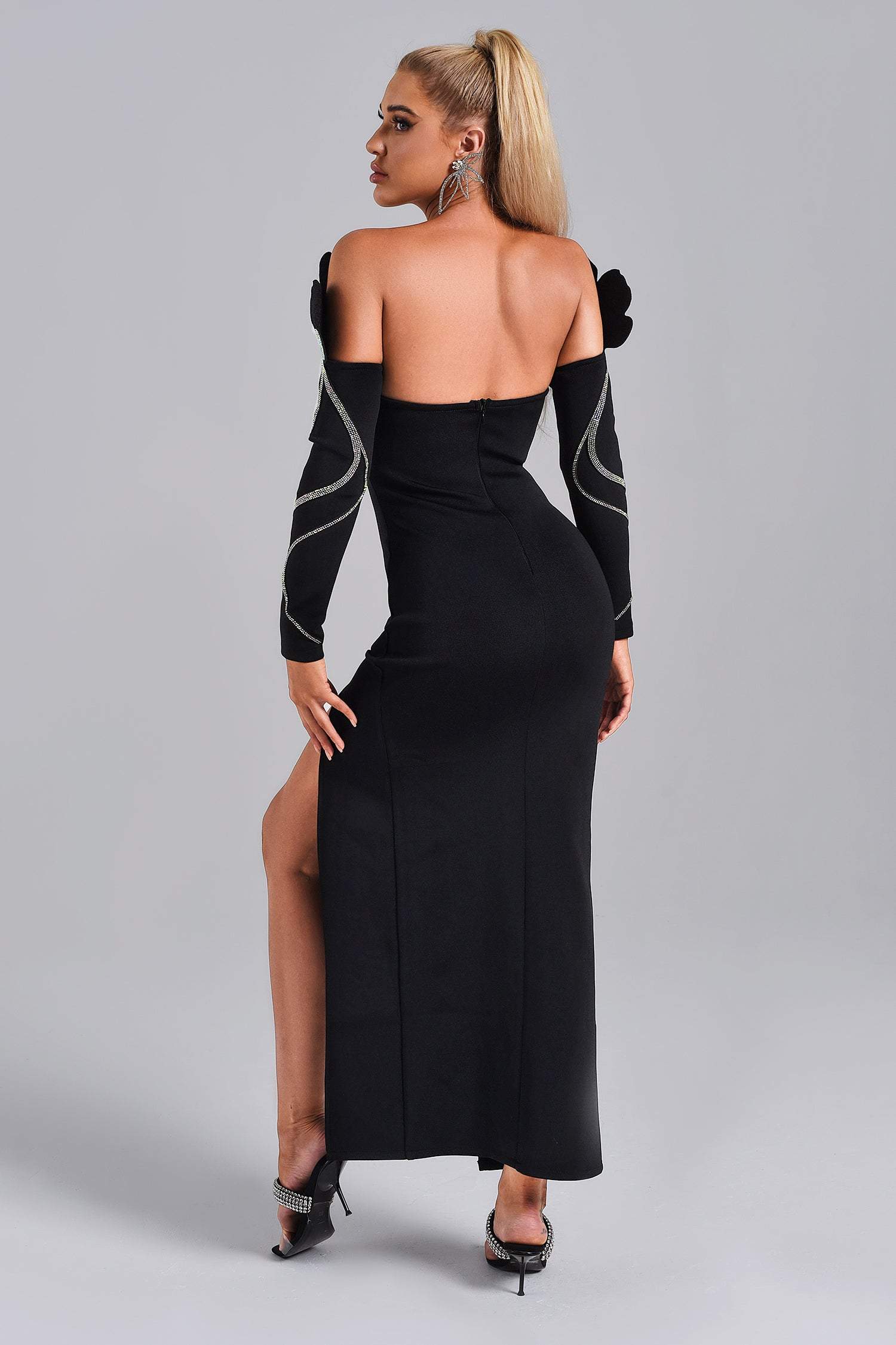Sheia Off Shoulder Maxi Bandage Dress