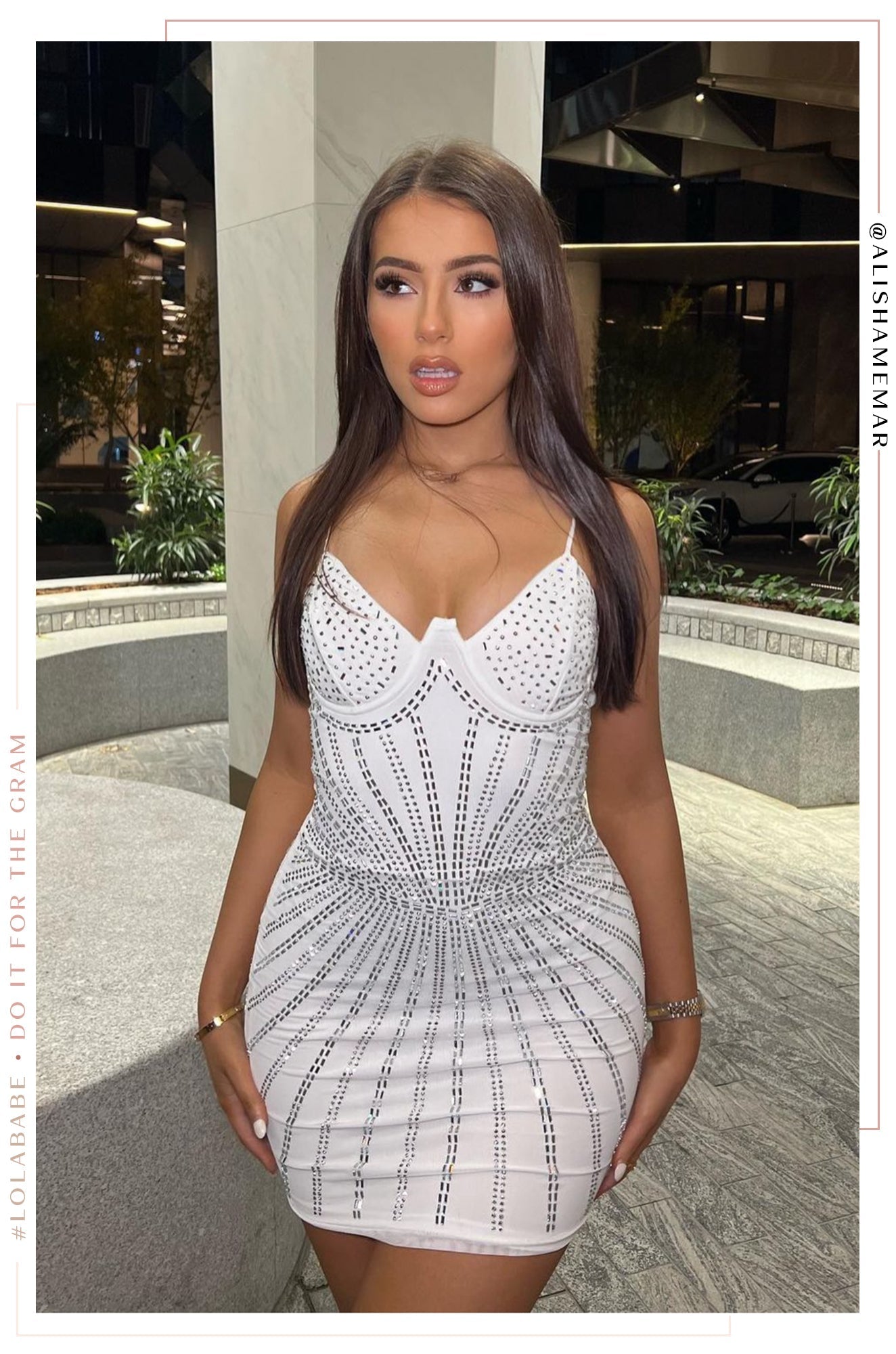 Metallic Mini Dress