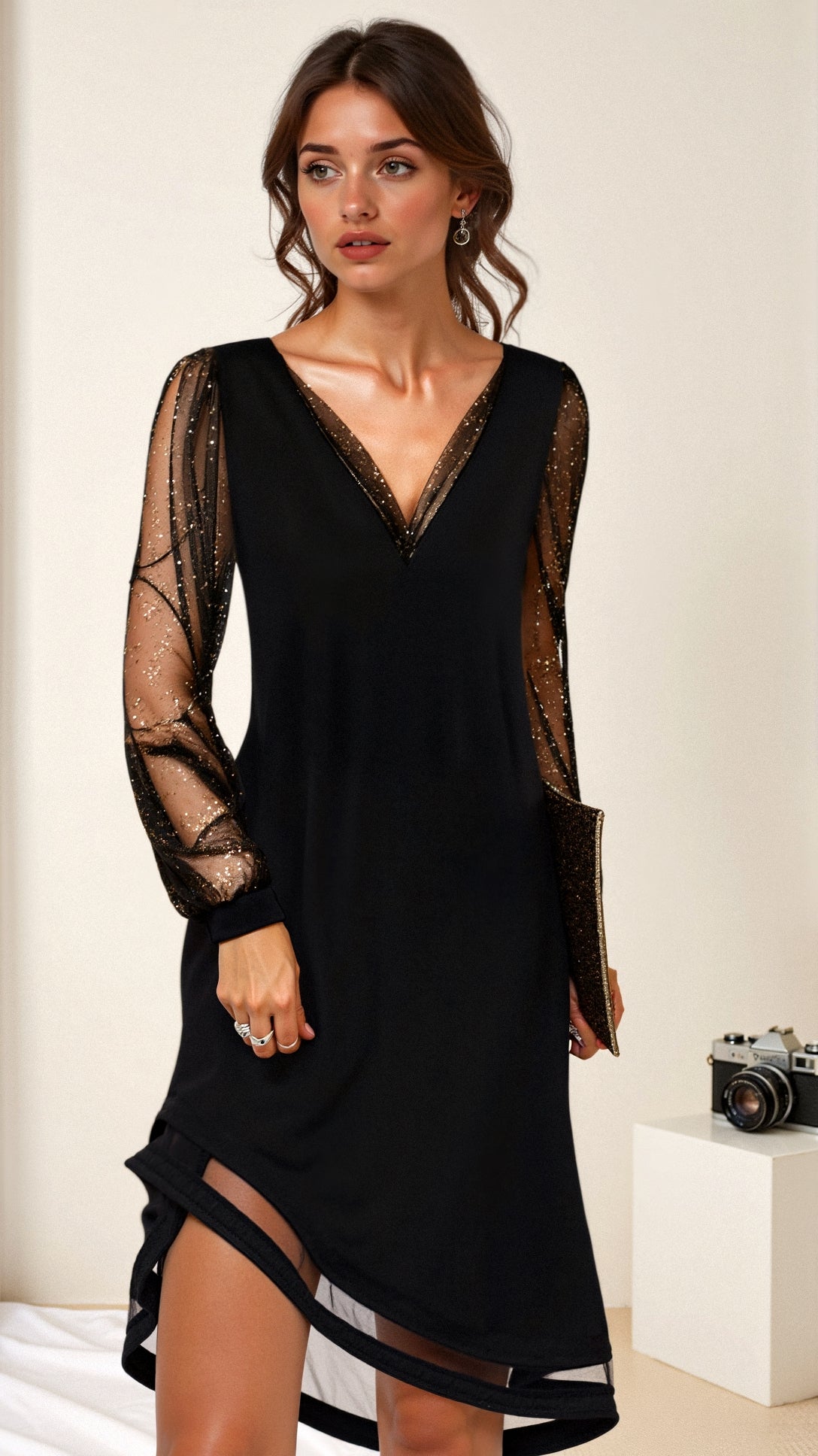 Matilda – Classic V-Neck Gown