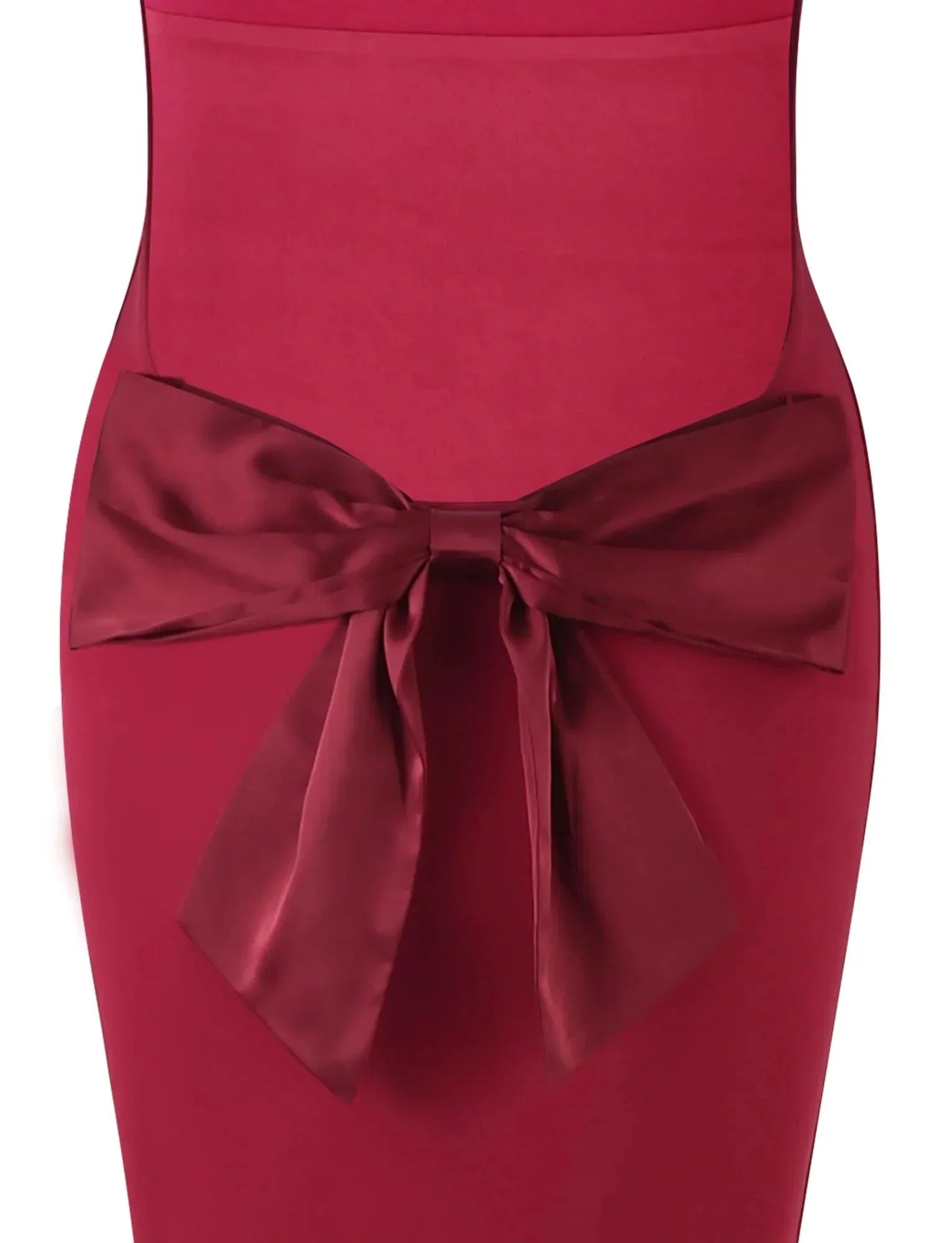 CHIC BACKLESS MAXI DRESS-RED
