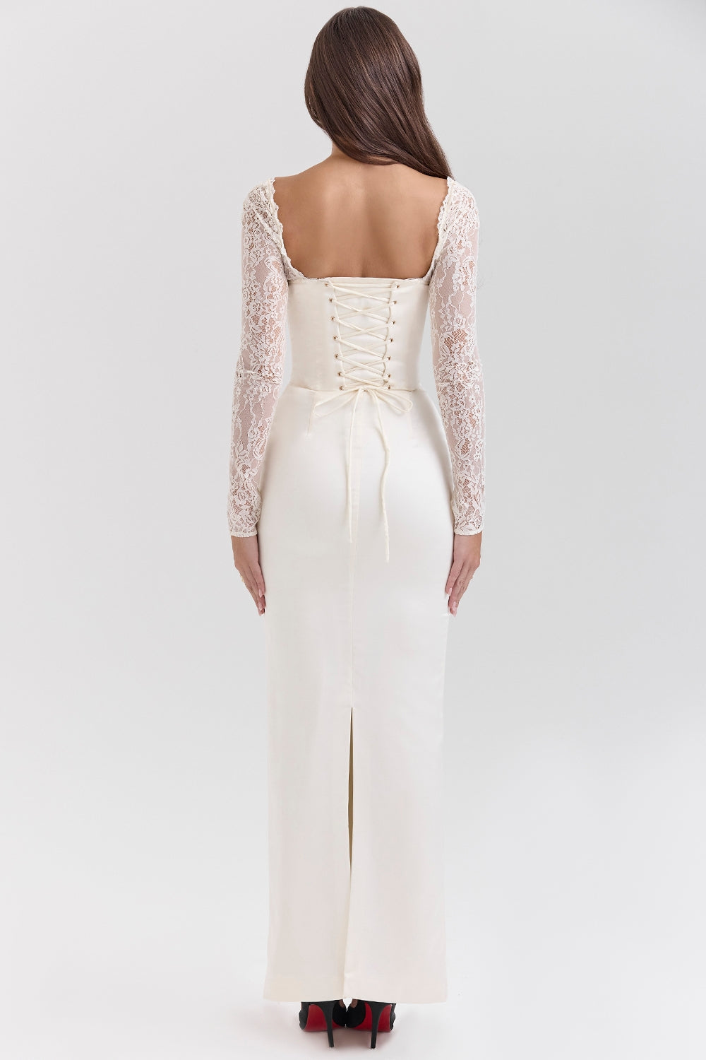 CHIC ELEGANT MAXI LACE DRESS