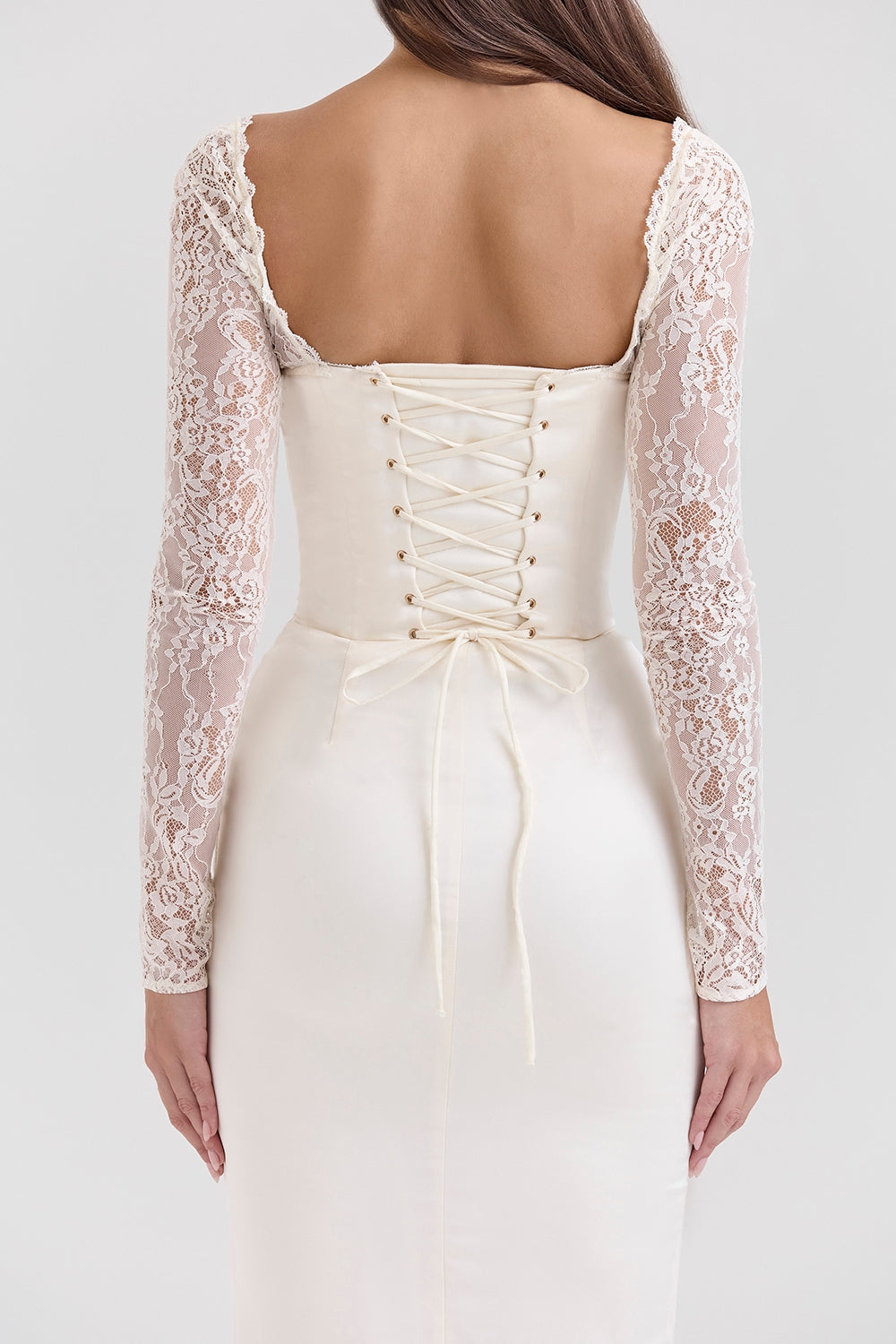 CHIC ELEGANT MAXI LACE DRESS
