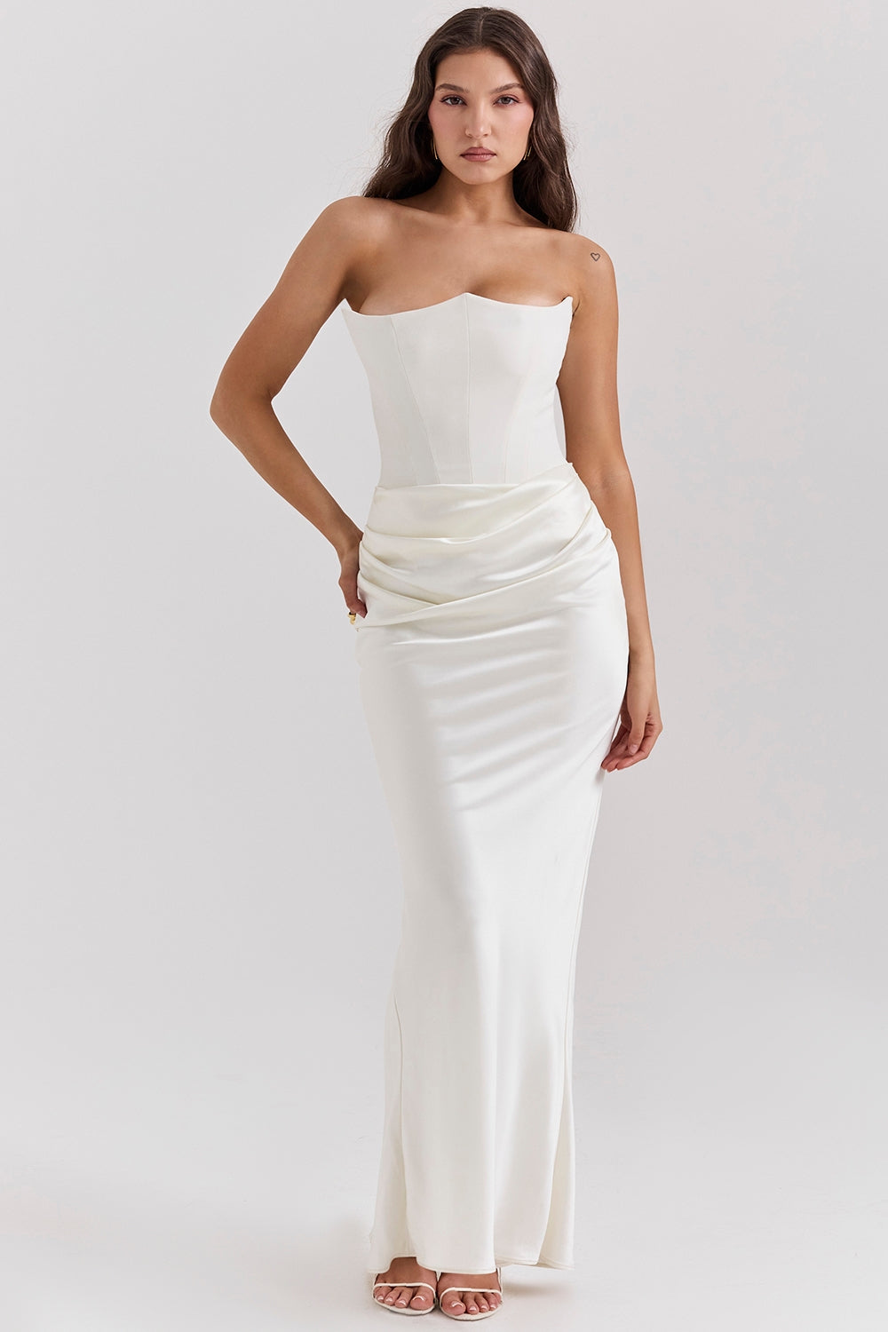 SERAPHINA CORSET SATIN ELEGANCE DRESS