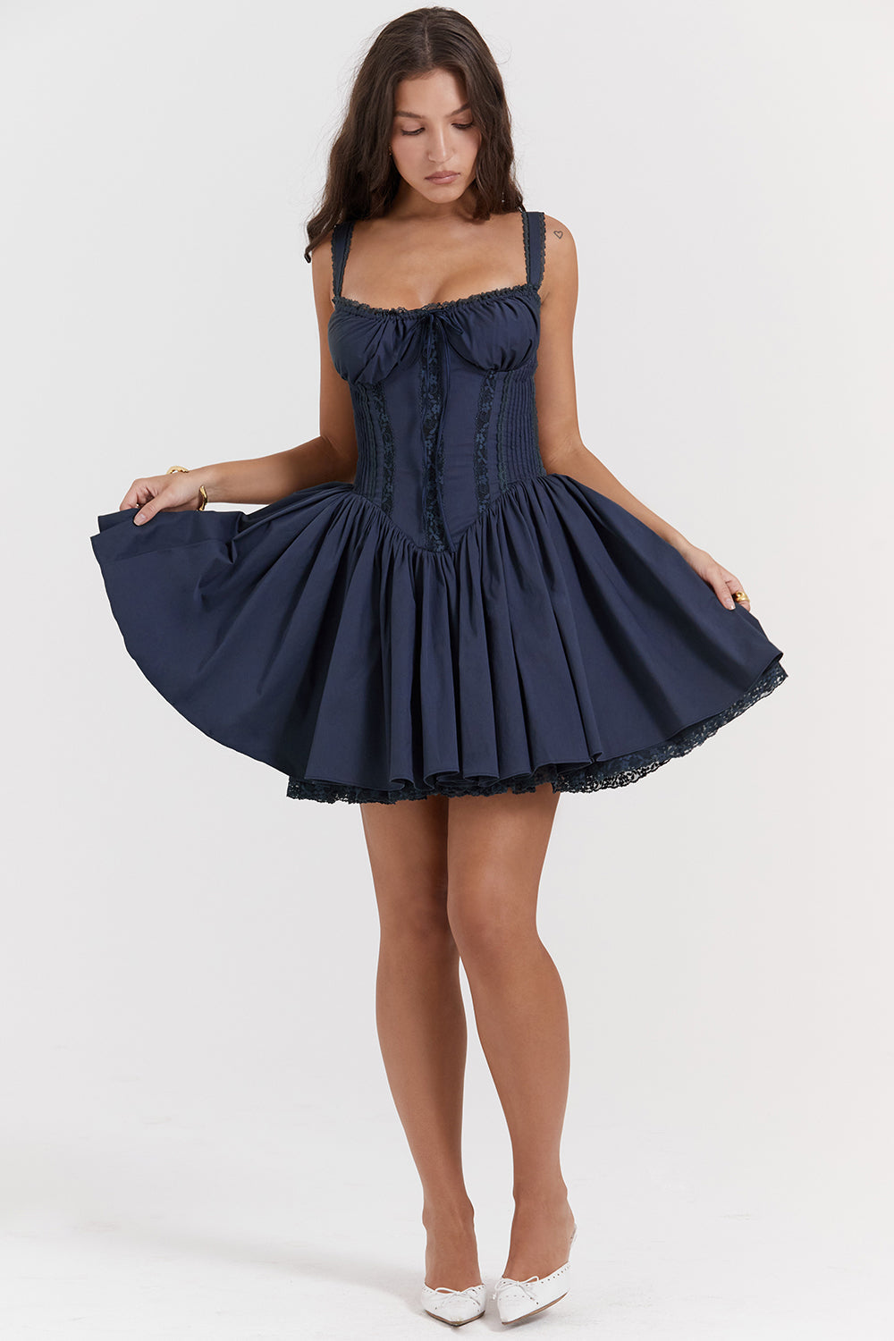 Alyia Mini Corset Dress-Multi Dime
