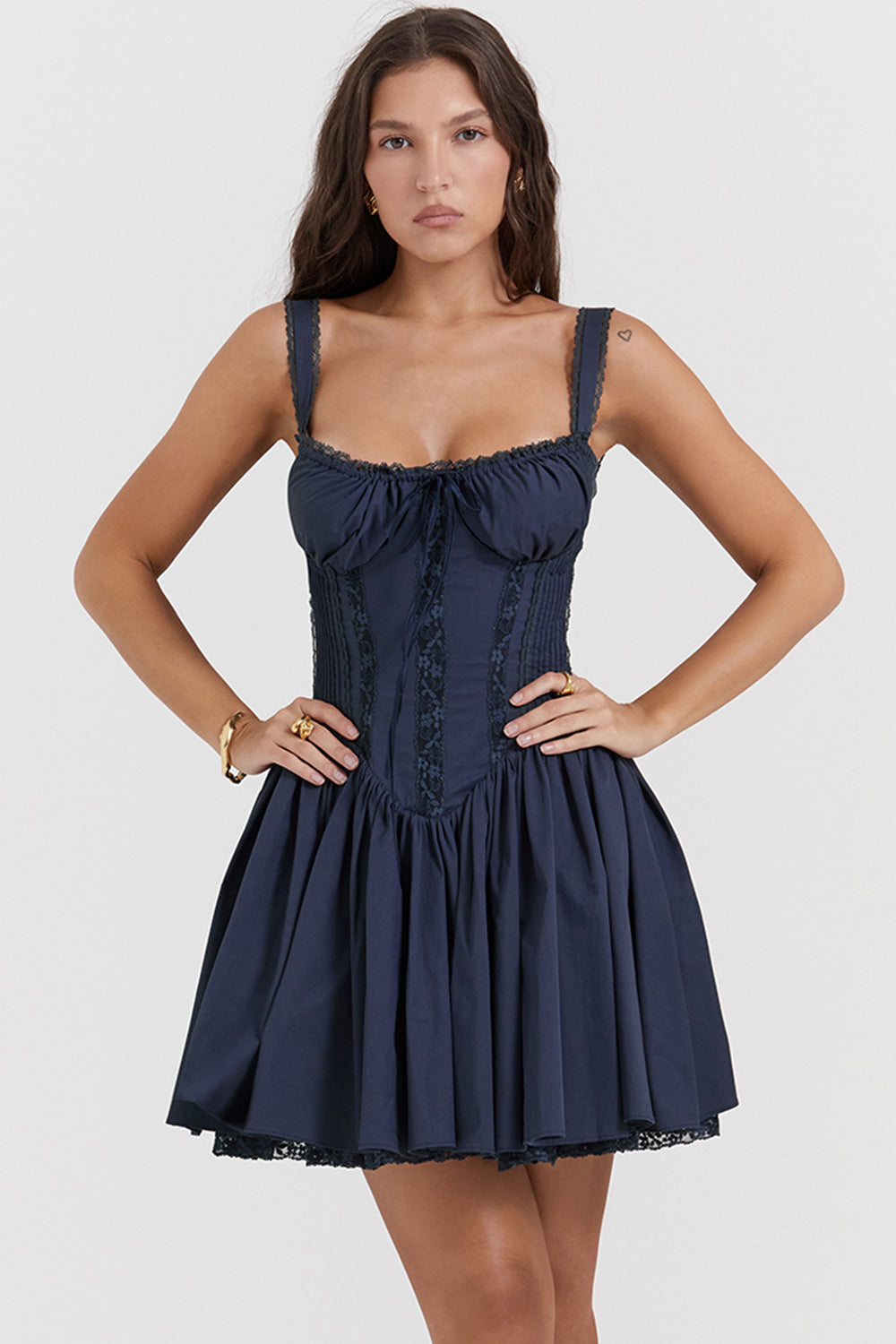 Alyia Mini Corset Dress-Multi Dime