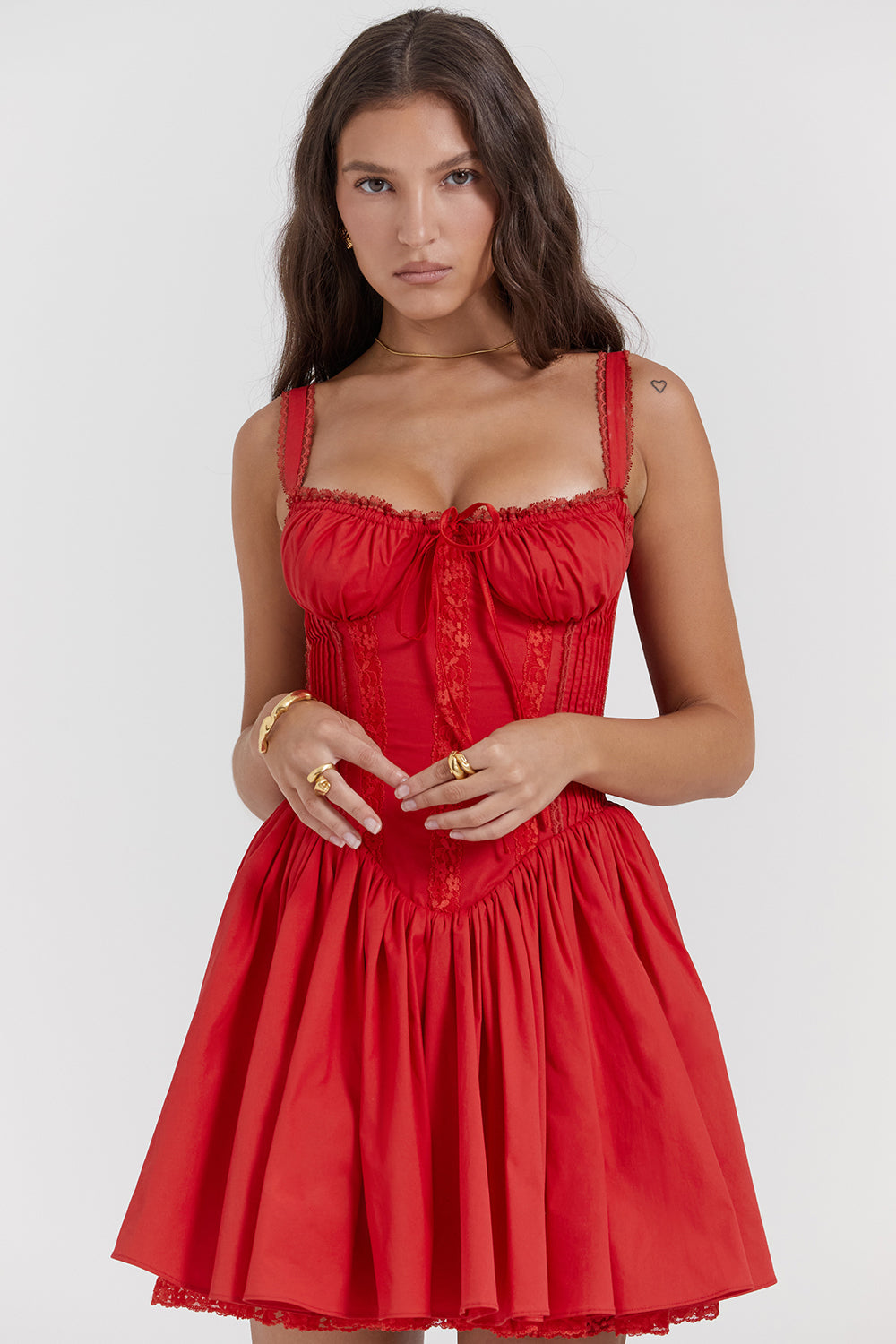 Alyia Mini Corset Dress-Multi Dime